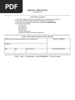 Cs Form No. 211 Revised 2025 Medical Certificate | PDF | Test ...