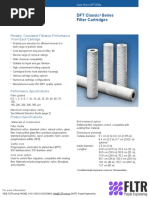 DFT Classic Series Filter Cartridges: Reliable, Consistent Filtration Performance From Each Cartridge