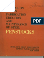 Manual On Design Fabrication Erection & Maintenance of Steel Penstock