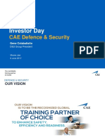 Investor Day: CAE Defence & Security