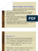 CH 6.2: Solution of Initial Value Problems: ' Is Related in A Simple Way