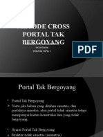 Affina Novi R - 1910503006 - TS1 - Metode Cross Portal Tak Bergoyang