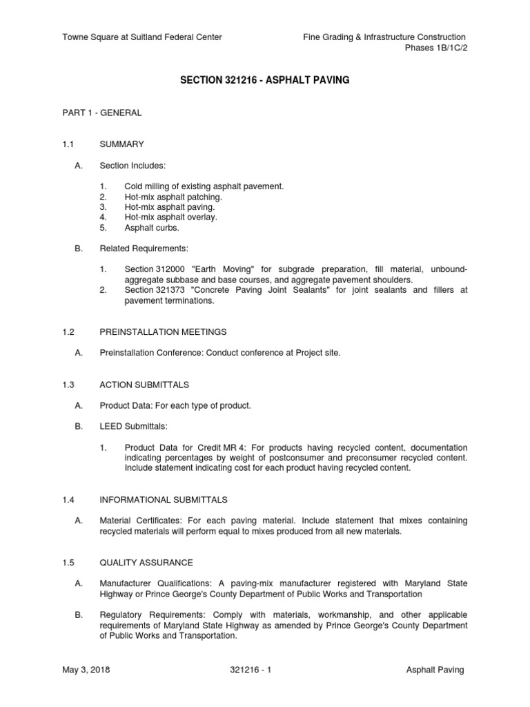 Asphalt Paving Guidelines | PDF | Road Surface | Construction Aggregate