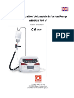 Service Manual For Volumetric Infusion Pump Argus 707 V: Made in Switzerland