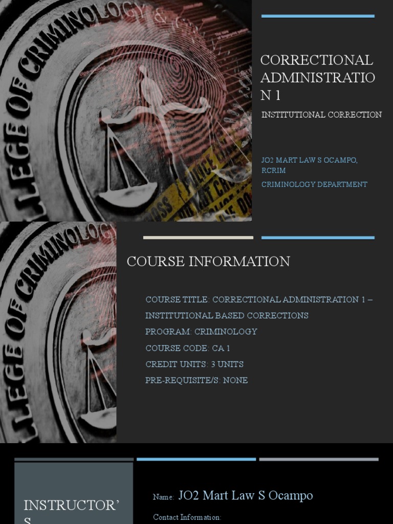 Correctional Administration Overview | PDF | Prison | Punishments