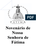 NOVENÁRIO DE NOSSA SENHORA DE FÁTIMA (Atualizado)