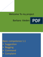 Welcome To My Project Barbara Kleden Welcome To My Project Barbara Kleden