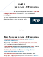 Unit 6 Non Ferrous Metals - Introduction