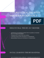 Theories Dealing With Behaviour Guidance