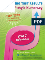 MTR NAPLAN Style Year 7 Numeracy Calculator FREE 2019