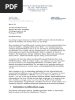 FY22 Budget Letter To Mayor Bowser