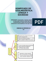 SIGNIFICADO DE SOCIOLINGÜÍSTICA