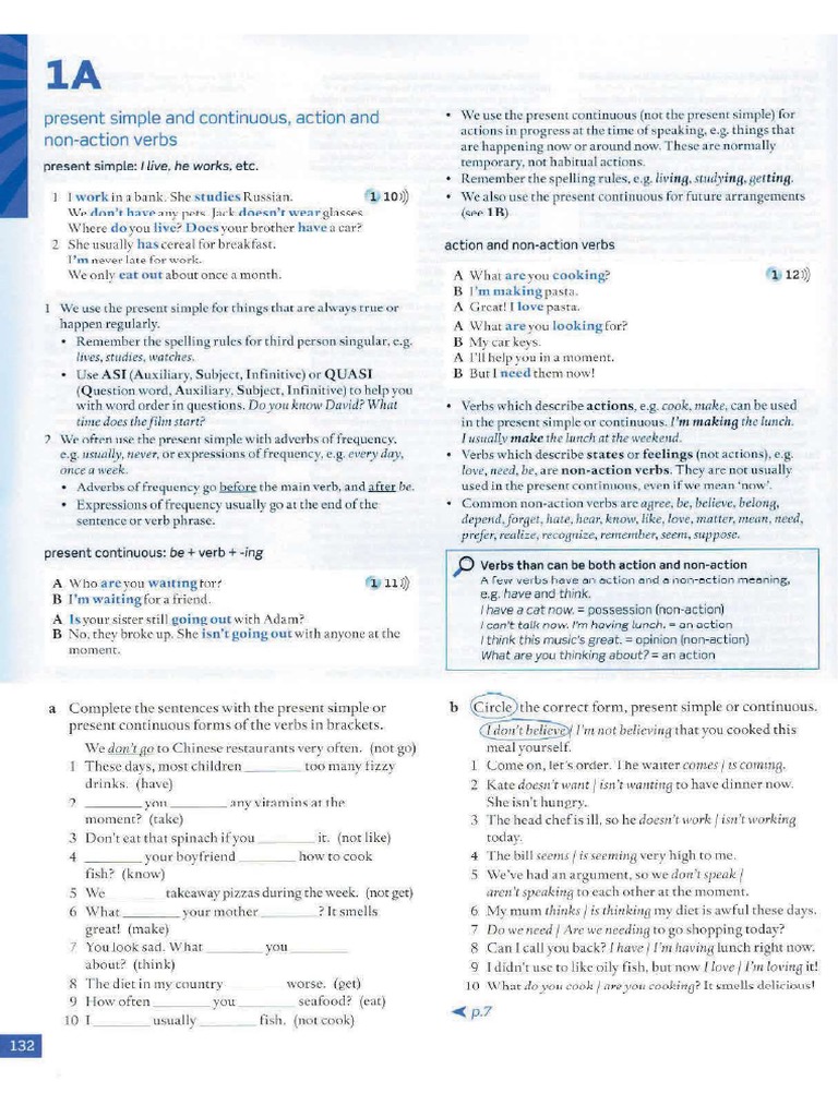 Grammar: Present Simple, Present Continuous | PDF