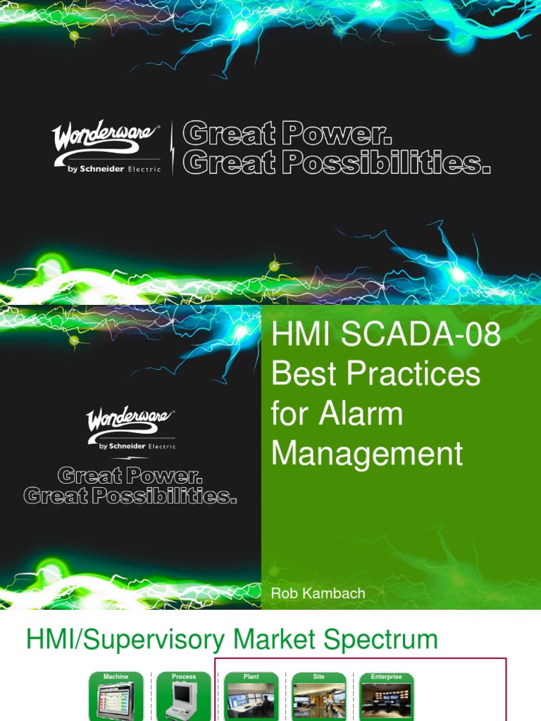 HMI SCADA 08 Edited Best Practices For Alarm Management PDF Scada