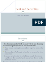 Investment and Securities: Praveen Kumar