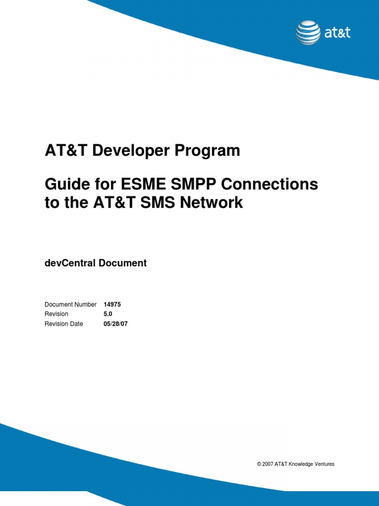 SMPP Gateway Interface Programming Guide | PDF | Computer Standards ...