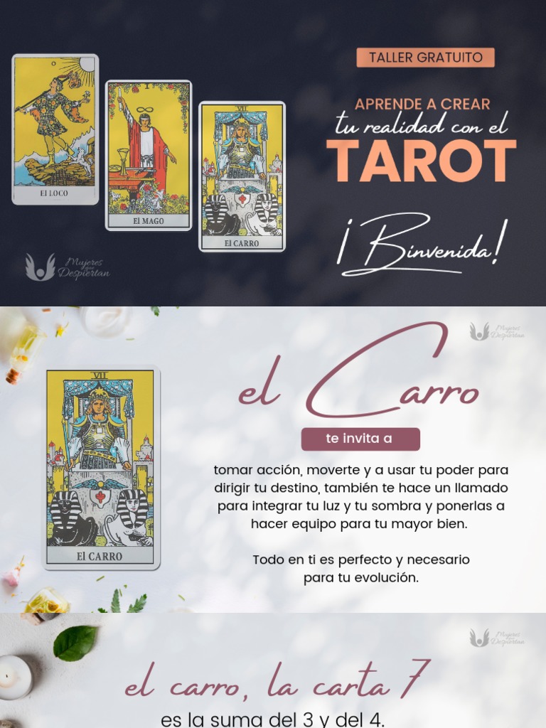 Día 3 El Carro Taller Gratuito Aprende A Crear Tu Realidad Con El Tarot ...
