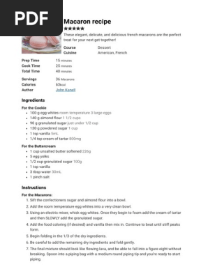 Macaron Recipe - Preppy Kitchen(1)
