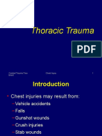 Thoracic Trauma: Combat Trauma Trea Tment Chest Injury 1