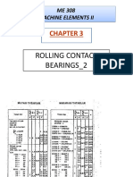 Rolling Contact Bearings - 2: ME 308 Machine Elements Ii