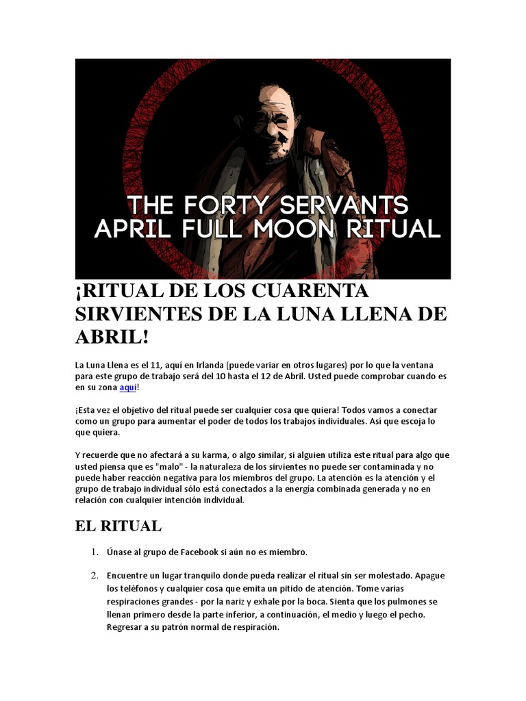 Ritual de Luna Llena en Abril | PDF