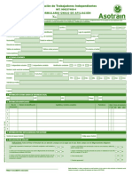 Formulario Afiliacion Asotrain