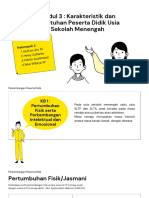 PRESENTASI Modul 3 - Karakteristik Dan Kebutuhan Peserta Didik Usia Sekolah Menengah