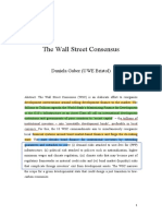 The Wall Street Consensus Narrowing Development