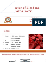 Introduction of Blood and Plasma Protein: Amit Sharma Roll No: 09 Mbbs 2020 Batch