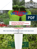 Department of Vegetable Science N.D. University of Agriculture & Technology Kumarganj, Faizabad-224229