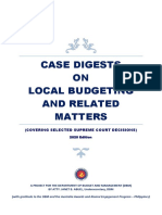 Handbook on Case Digests on Local Budgeting and Other Related Matters