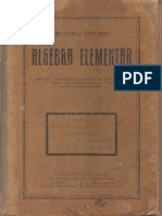LIVRO ANTIGO - Algebra Elementar - Vol. 2 - 1932 - Antonio Trajano
