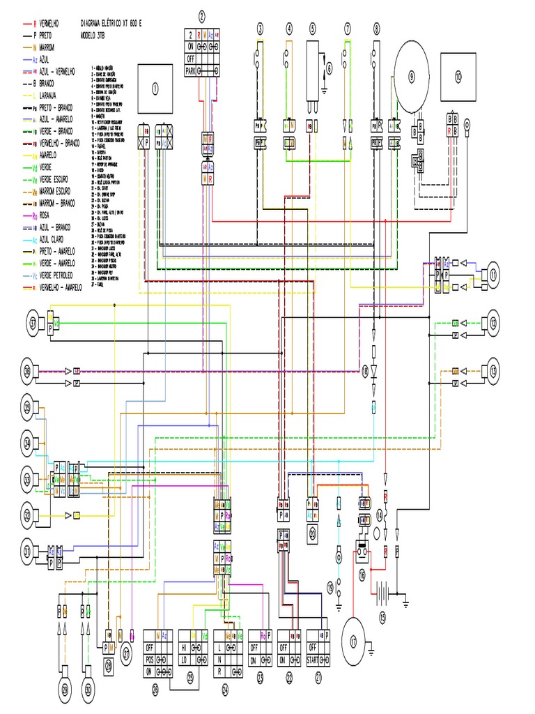 Diagrama Elétrico XT600E 3TB PDF