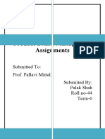 Product Brand Management Assignments: Submitted To: Prof. Pallavi Mittal Submiited By: Palak Shah Roll No-44 Term-6