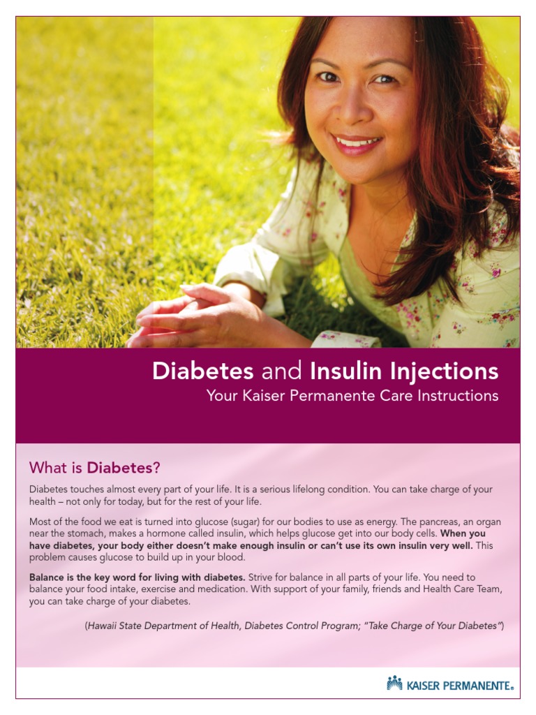 Diabetes and Insulin Injections Your Kaiser Permanente Care