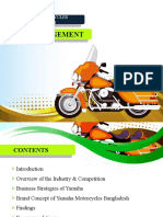Brand Management of Yamaha Motorcycle Bangladesh