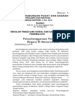 Modul Hubpusda PDF Ilmu Pemerintahan
