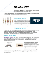 Resistenze e Condensatori