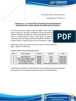 Comunicado de Prensa #321 - Suspensión Programada para La Zona Urbana Del Municipio de Tumaco