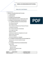 Manual de Bioseguridad, Limpieza y Desinfeccion Institucional HFV