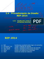 2.4 Procedimiento de Diseño REP-2014