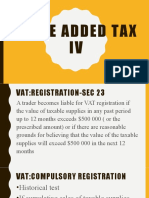 Value Added Tax IV