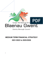 Medium Term Financial Strategy 2021/2022 To 2025/2026