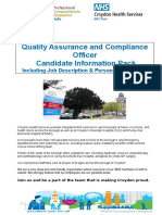 Quality Assurance and Compliance Officer Candidate Information Pack