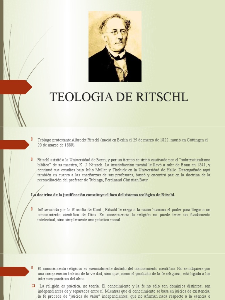 Teologia de Ritschl | PDF | Divinidad (disciplina académica ...