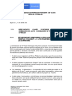 CR-020 Externa SIIF Nacion Recomendaciones para Disminuir El Rechazo de Facturas