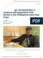 70 Years Later, US World War II Veterans Still Separated From Family in The Philippines Have New Hope