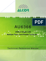 Technical Reference Manual: USB2.0 Single LUN Multiple Flash Card Reader Controller