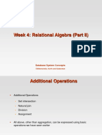 Week 4: Relational Algebra (Part II) : Database System Concepts