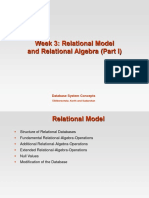Week 3: Relational Model and Relational Algebra (Part I) : Database System Concepts